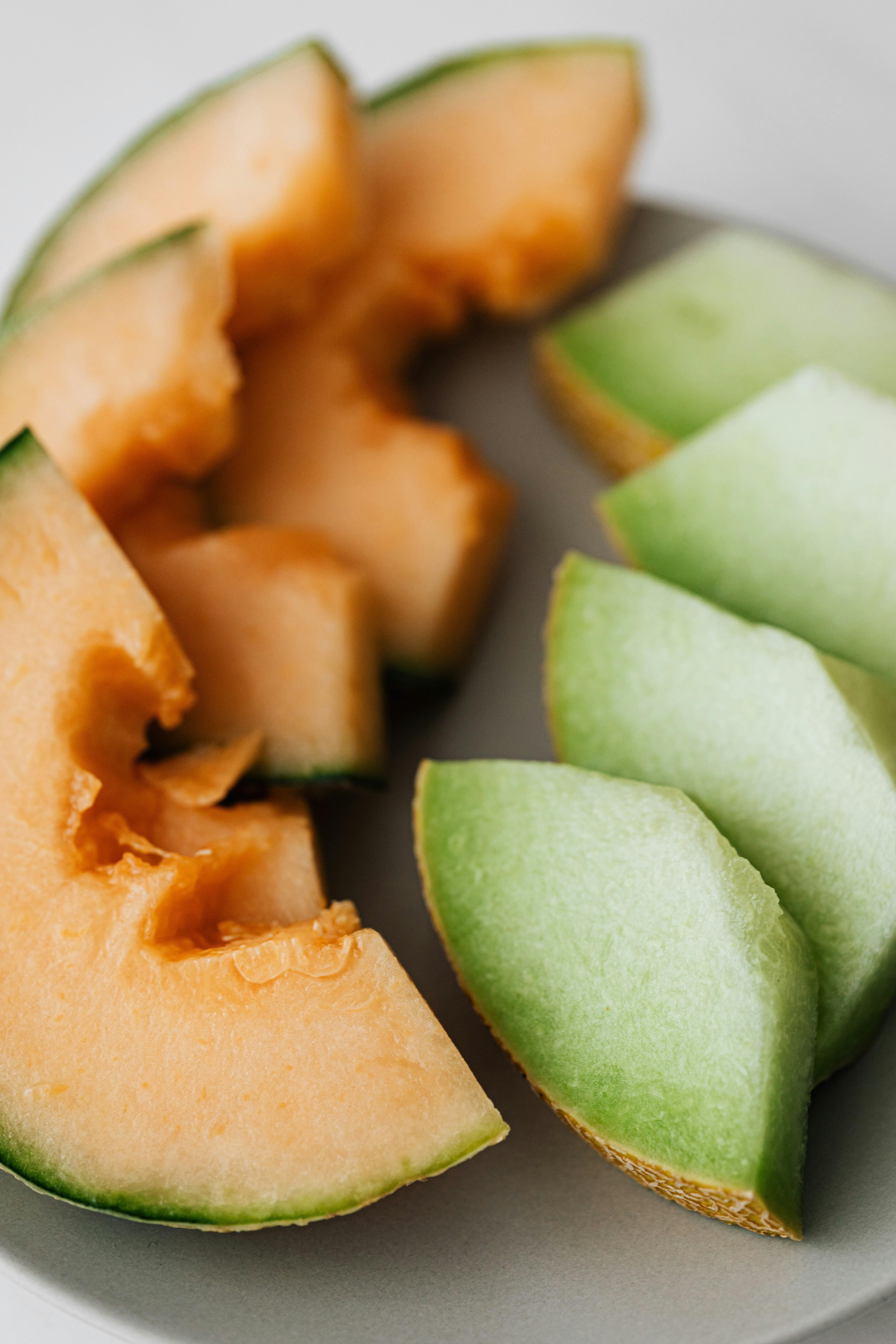 Udskåret melon